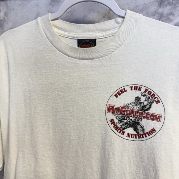 Vintage Bodybuilding Sports Nutrition T Shirt Mens Large 21x26.5 Gym Workout - Picture 3 of 12